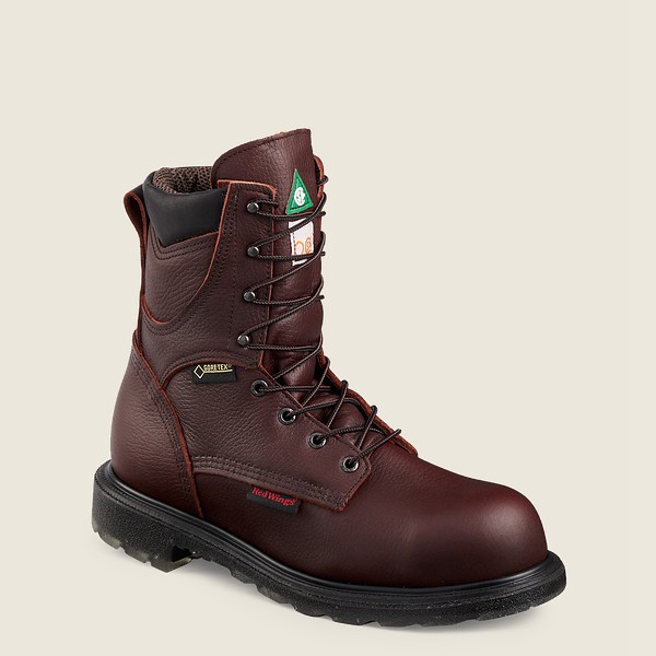 Red Wing Safety Boots Supersole® 2.0 - 8-inch Insulated Waterproof Csa Toe - Burgundy - Mens HVG0125